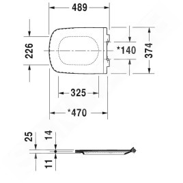 Duravit DuraStyle - Abattant de toilette SoftClose 0060590000