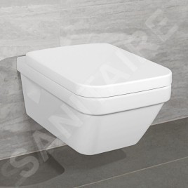 Villeroy & Boch Architectura - WC suspendu avec abattant SoftClosing, DirectFlush, blanc alpin 5685HR01