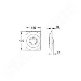 Grohe Surf - Bouton de commande, blanc alpin 42302SH0