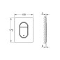 Grohe Arena Cosmopolitan S - Plaque de déclenchement, blanc alpin 37624SH0