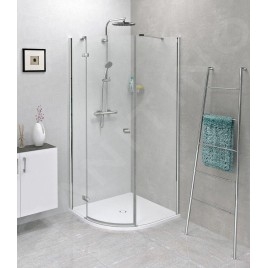 Polysan Fortis Line - Cabine de douche, 900x900 mm, gauche, chrome/verre clair FL5590L