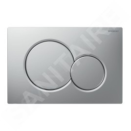Geberit Sigma01 - Plaque de déclenchement 2 touches, chromé mat 115.770.JQ.5