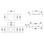 Duravit Happy D.2 - abattant WC avec système SoftClose, anthracite mat 0064591300