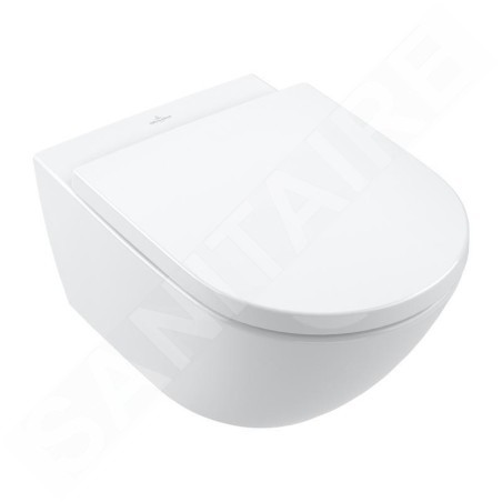 Villeroy & Boch Subway 3.0 - WC suspendu, TwistFlush, DirectFlush, CeramicPlus, Stone White 4670T0RW