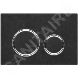 Geberit Sigma21 - Plaque de déclenchement, ardoise noire/chrome brillant 115.884.JM.1