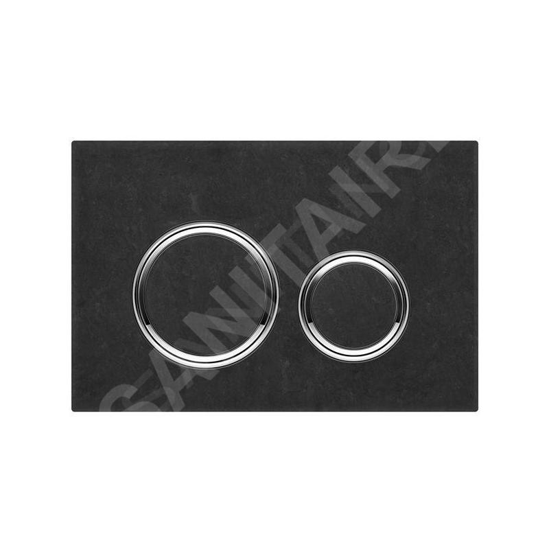 Geberit Sigma21 - Plaque de déclenchement, ardoise noire/chrome brillant 115.884.JM.1 Geberit Sigma21 - Plaque de déclenchement, ardoise noire/chrome brillant 115.884.JM.1
