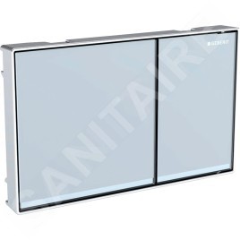 Geberit Sigma60 - Plaque de déclenchement Sigma60, blanc verre 115.640.SI.1