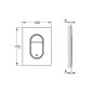 Grohe Arena Cosmopolitan S - Plaque de déclenchement, Hard Graphite brossé 37624AL0