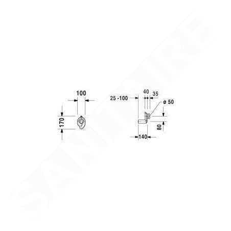 Duravit Accessoires - Siphon pour urinoir 0051120000
