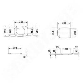 Duravit D-Code - Abattant de toilette Sofclose, blanc 0067390099