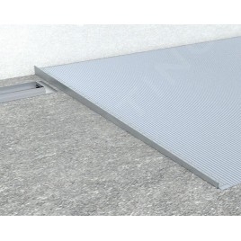 Sapho Canniveaux de vidage - Barre de drainage pour gouttière, longueur 1500 mm, droite, acier inoxydable brossé SPD1510-P
