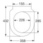 Villeroy & Boch Avento - Abattant de WC SlimSeat, SoftClosing, blanc alpin 9M87S101