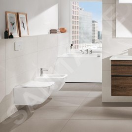 Villeroy & Boch Venticello - WC suspendu avec abattant SoftClosing, DirectFlush, CeramicPlus, blanc alpin 4611RSR1