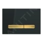 Geberit Sigma50 - Plaque de déclenchement 2 touches, noir / laiton 115.672.DW.2