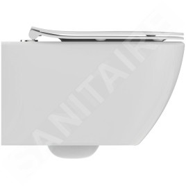Ideal Standard Tesi - WC suspendu avec abattant SoftClose, RimLS+, blanc T536001