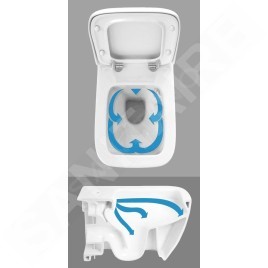Ideal Standard Connect - WC suspendu, 360x340x540 mm, Rimless, blanc E817401