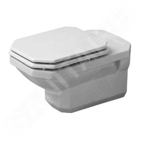 Duravit 1930 - WC suspendu, 355 mm x 580 mm, blanc - toilettte, avec WonderGliss 01820900001