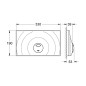 Grohe Surf G - Plaque de déclenchement, blanc alpin 37859SH0