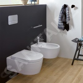 Villeroy & Boch Avento - WC suspendu avec abattant SoftClosing, DirectFlush, CeramicPlus, blanc alpin 5656HRR1