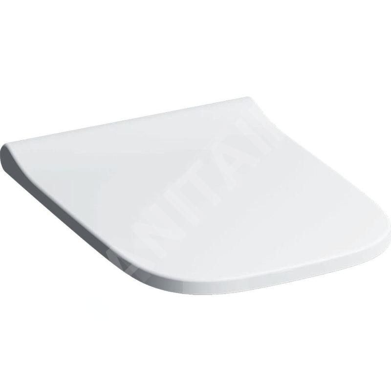 Geberit Smyle Square - Abattant WC, softclose, blanc 500.687.01.1