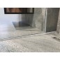 Sapho Canniveaux de vidage - Barre de drainage pour gouttière, longueur 1500 mm, gauche, acier inoxydable brossé SPD1512-L