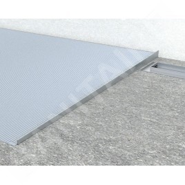 Sapho Canniveaux de vidage - Barre de drainage pour gouttière, longueur 1500 mm, gauche, acier inoxydable brossé SPD1512-L