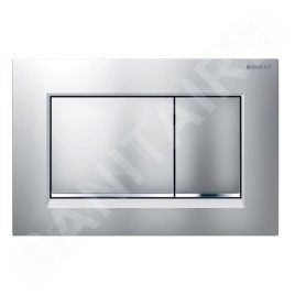 Geberit Sigma30 - Plaque de déclenchement Sigma30, chrome mat laqué/chrome 115.883.JQ.1