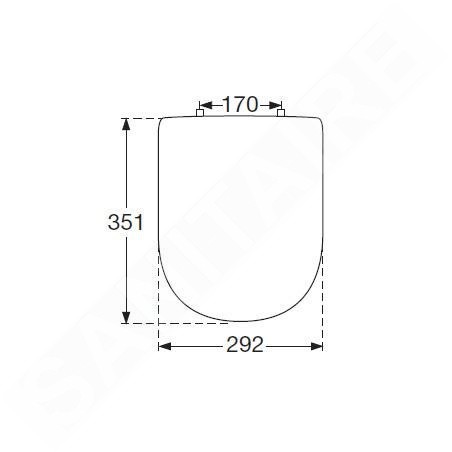 Villeroy & Boch Subway 2.0 - Abattant d’urinoir, SoftClosing, blanc alpin 9956S101