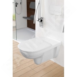 Villeroy & Boch ViCare - abattant de WC, SoftClosing, QuickRelease, AntiBac, blanc alpin 9M67S1T1