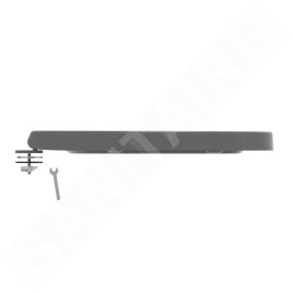 Ideal Standard i.Life B - Abattant WC wrapover, SoftClose, gris brillant T468358