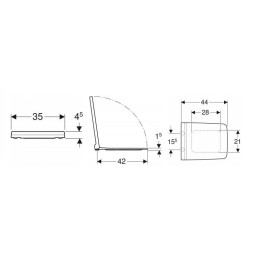 Geberit Xeno 2 - Abattant de WC, softclose, blanc 500.833.01.1