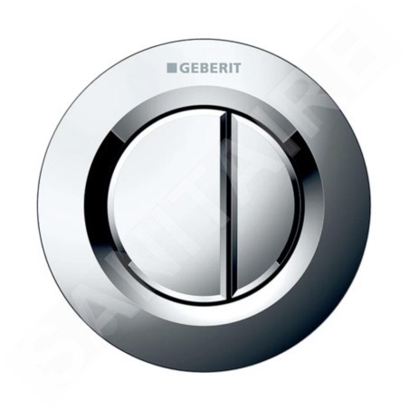 Geberit Systèmes de chasse d’eau - Télécommande de chasse d’eau type 01, chrome brillant 116.043.21.1