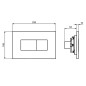 Ideal Standard Solea - Plaque de déclenchement Solea P2, chrome mat R0110JG