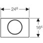 Geberit Sigma10 - Plaque de déclenchement SIGMA10, inox 115.758.SN.5