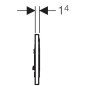 Geberit Sigma10 - Plaque de déclenchement SIGMA10, inox 115.758.SN.5