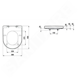 Laufen Pro - Abattant WC, amovible, SoftClose, duroplast, blanc H8969513000001