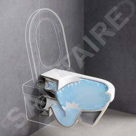 Villeroy & Boch Architectura - WC suspendu, sortie arrière, DirectFlush, CeramicPlus, blanc alpin 5684R0R1