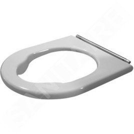 Duravit Starck 3 - Abattant de toilette Vital, sans couvercle, blanc 0062610000