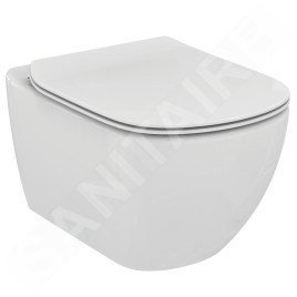 Ideal Standard Tesi - Cuvette de toilette suspendue avec abattant, blanc T354201