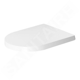Duravit ME by Starck - Abattant WC Compact, blanc / blanc mat 0020112600