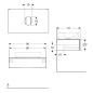 Geberit VariForm - Meuble pour lavabo, 900x510x235 mm, 1 tiroir, bouchon anti-odeurs, chêne 501.169.00.1