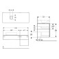 Geberit VariForm - Meuble pour lavabo, 1350x510x550 mm, 3 tiroirs, bouchon anti-odeurs, chêne 501.193.00.1 Geberit VariForm - Meuble pour lavabo, 1350x510x550 mm, 3 tiroirs, bouchon anti-odeurs, chêne 501.193.00.1