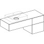 Geberit VariForm - Meuble pour lavabo, 1350x510x550 mm, 3 tiroirs, bouchon anti-odeurs, chêne 501.193.00.1 Geberit VariForm - Meuble pour lavabo, 1350x510x550 mm, 3 tiroirs, bouchon anti-odeurs, chêne 501.193.00.1