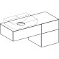 Geberit VariForm - Meuble pour lavabo, 1200x510x550 mm, 3 tiroirs et bouchon anti-odeurs, chêne 501.187.00.1 Geberit VariForm - Meuble pour lavabo, 1200x510x550 mm, 3 tiroirs et bouchon anti-odeurs, chêne 501.187.00.1