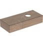 Geberit VariForm - Meuble pour lavabo, 1200x510x235 mm, 2 tiroirs et bouchon anti-odeurs, chêne 501.175.00.1 Geberit VariForm - Meuble pour lavabo, 1200x510x235 mm, 2 tiroirs et bouchon anti-odeurs, chêne 501.175.00.1