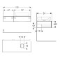 Geberit VariForm - Meuble pour lavabo, 1200x510x235 mm, 2 tiroirs et bouchon anti-odeurs, chêne 501.175.00.1 Geberit VariForm - Meuble pour lavabo, 1200x510x235 mm, 2 tiroirs et bouchon anti-odeurs, chêne 501.175.00.1