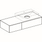 Geberit VariForm - Meuble pour lavabo, 1200x510x235 mm, 2 tiroirs et bouchon anti-odeurs, chêne 501.175.00.1 Geberit VariForm - Meuble pour lavabo, 1200x510x235 mm, 2 tiroirs et bouchon anti-odeurs, chêne 501.175.00.1