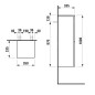 Laufen Pro S - Armoire latérale, 1000x350x335 mm, charnières à gauche, blanc brillant H4831110954751