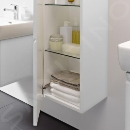 Laufen Pro S - Armoire haute 1650x350x335 mm, charnières à gauche, blanc brillant H4831210954751