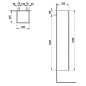 Laufen Pro S - Armoire haute 1650x350x335 mm, charnières à droite, chêne clair H4831220954791